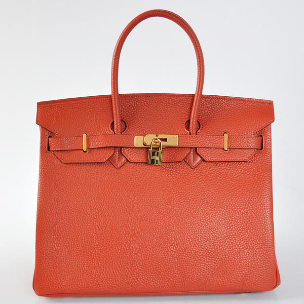 H35CRLSG Hermes Birkin 35CM pelle Cuckoo clemence rosso (oro)